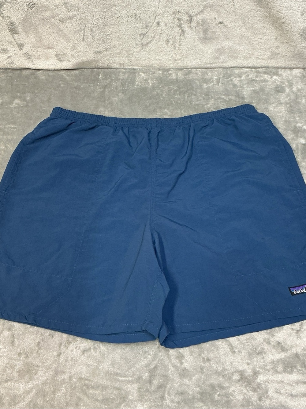 patagonia baggies 5 Inch Men’s XL Shorts blue Nylon Hiking Swim mesh lined